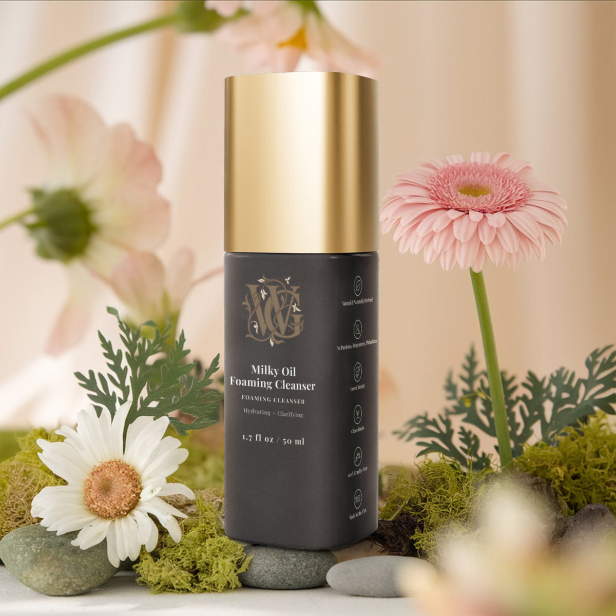 Milky Oil Foaming Cleanser Gold