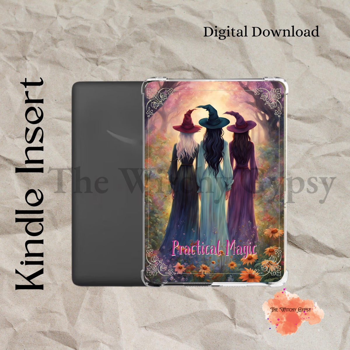 Practical Magic Kindle Inserts Download E-Reader Case Insert Coloursoft Paperwhite and Basic Kindle Lover Gift, Booklover Gift Kindle Sleeve