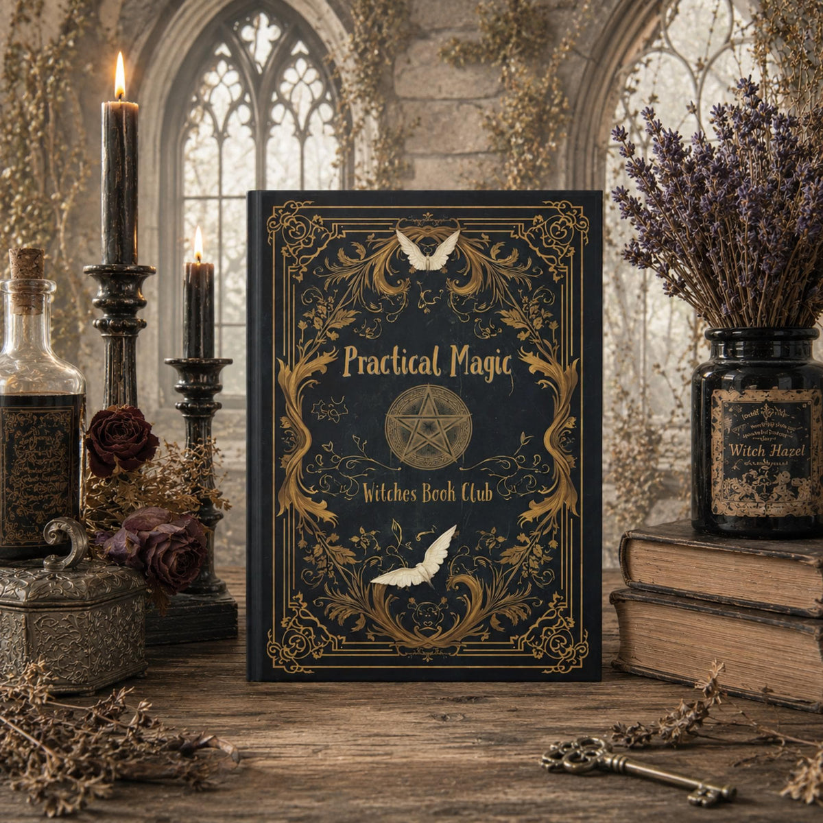 Beginner Witch Journal Occult Gift Practical Magic Spellbook Hardcover Journal Witches Diary Spiritual Practice Witchy Book of Shadows