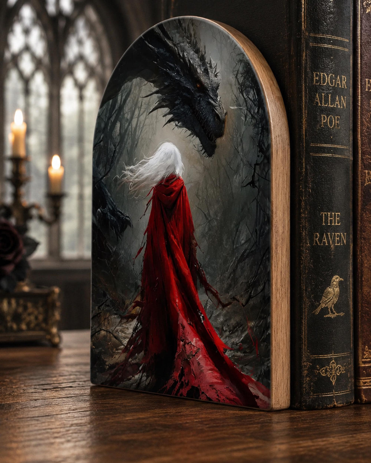 Sarah J Maas Gifts Fourth Wing Acotar Merch Reading Nook Decor Fantasy Wood Bookends Throne of Glass Inspired Bookish Booktok Manon Art