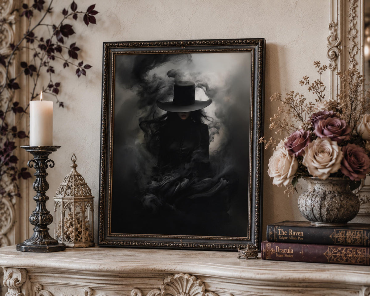 Gothic Home Decor Idea for Entryway Dark Aesthetics Halloween Unique Wall Decor Witchcore Gift for Bestie Digital Download Gift for Witch