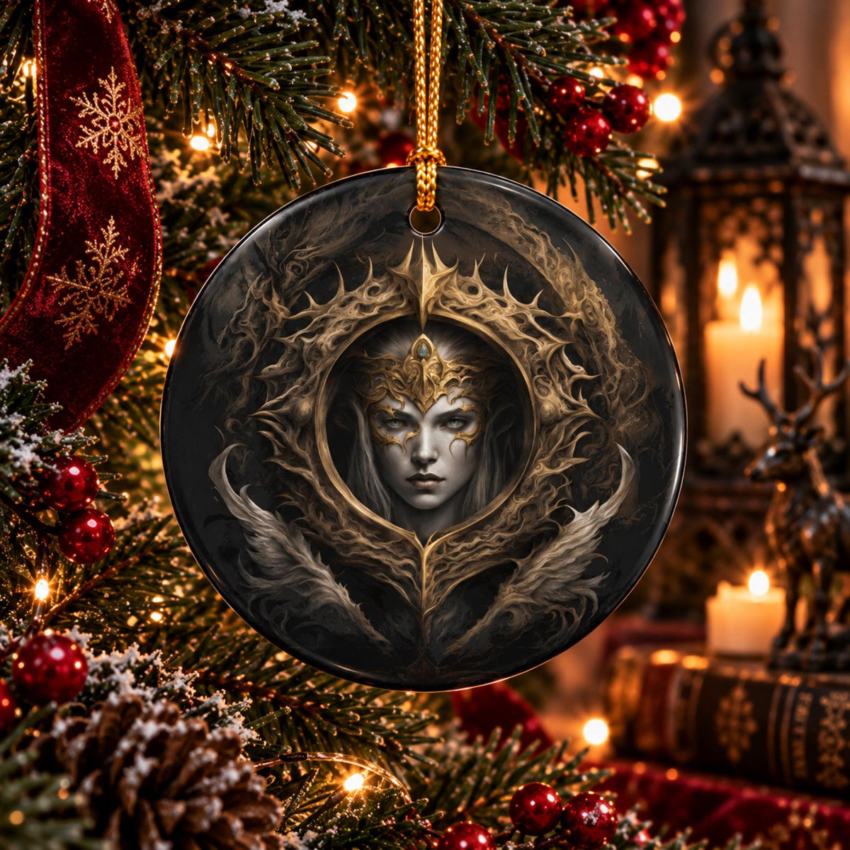 Fantasy Gamer Gift Idea for Christmas Gift Elden Ring Zelda Holiday Ornament Video Gamer Christmas Decor Gift for Son Dragon Age of Sigmar