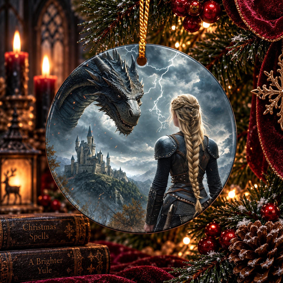 Throne of Glass Fan Giftforher Acotar Christmas Ornament Last Crochan Queen Booktok Merch Sarah J Maas Inspired Gift for Librarian Booknook