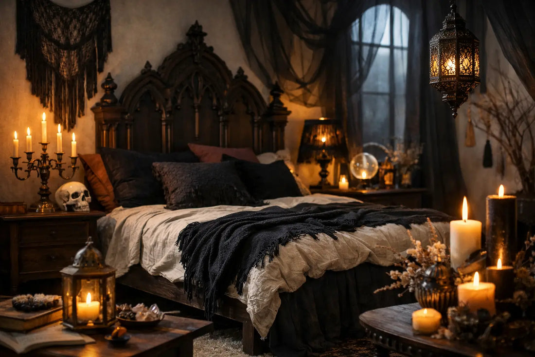 Boho Gothic Bedroom Decor That Feels Spellbound