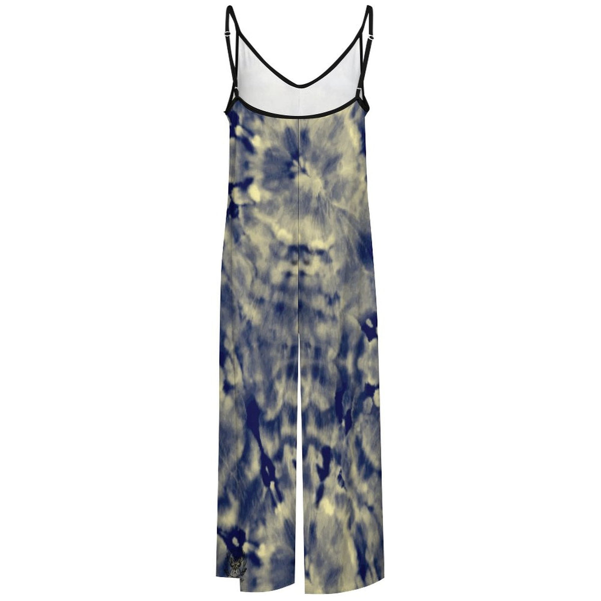 Navy Tie Die Suspender Jumpsuit, festival outfit tiedye fairycore boho Clothing
