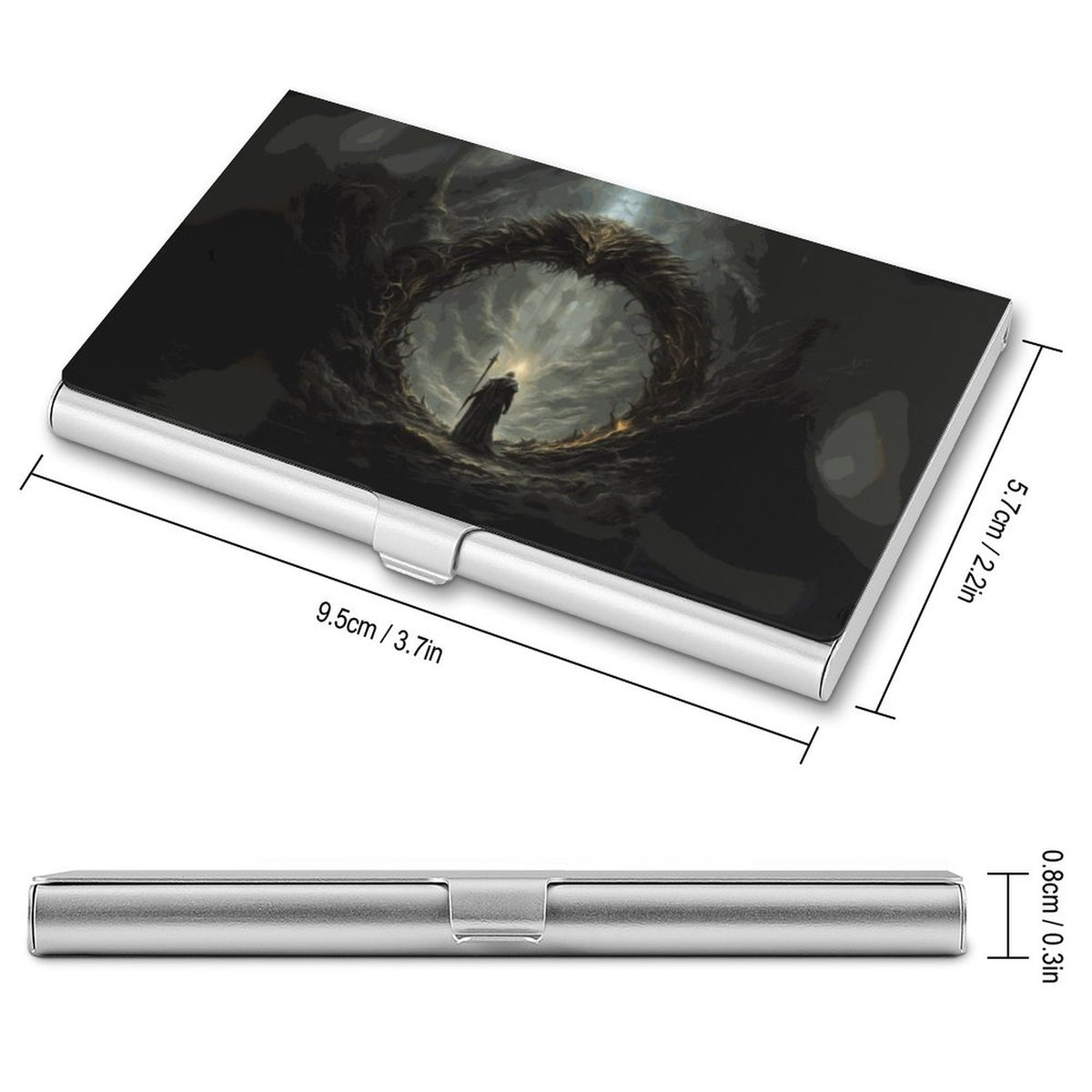 Age of Sigmor Business Card Holder, Fantasy Gamer merch, The essence of Sephiroth, Dark Souls, Gothic gamer merch for the Holidays!