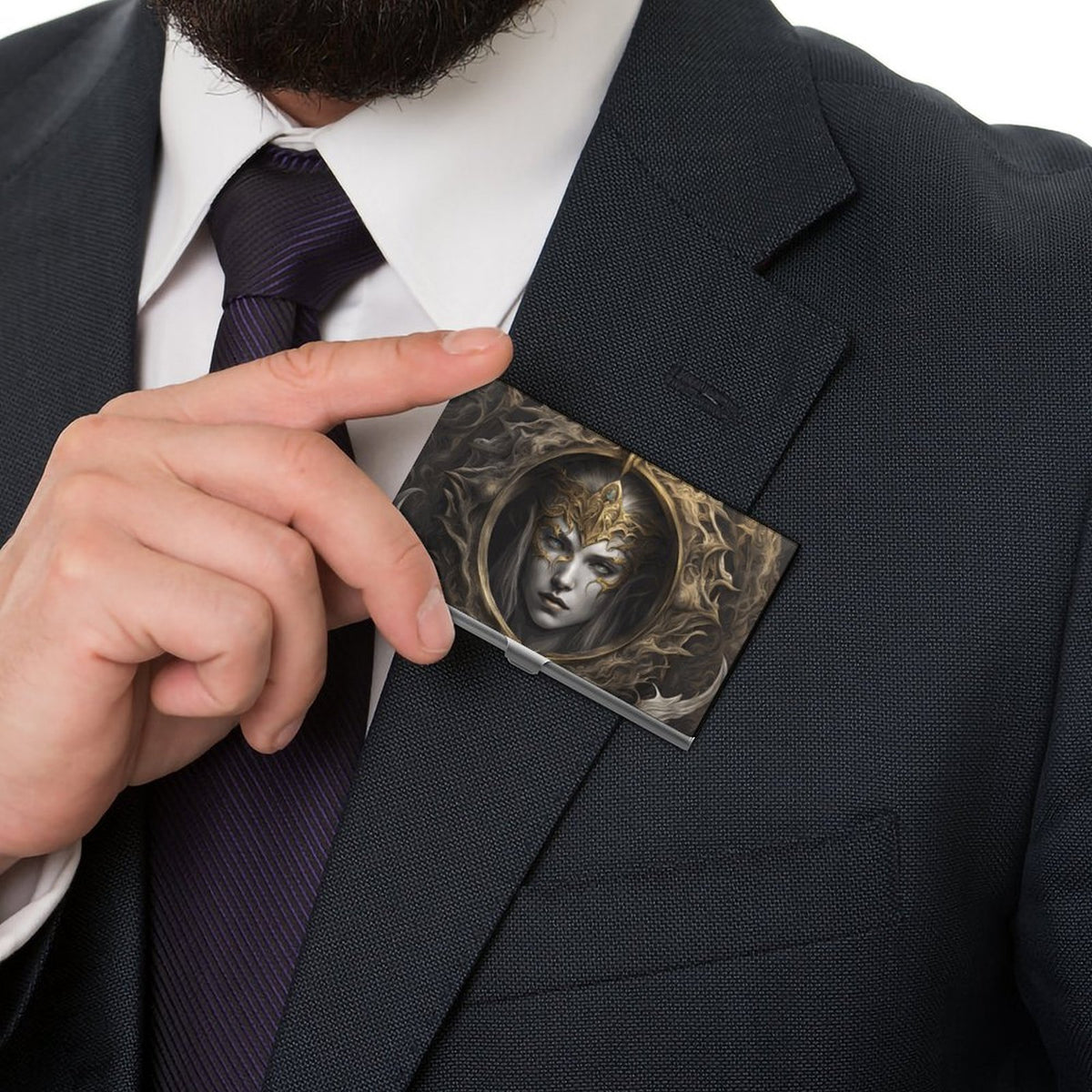 Fantasy Elden Ring Queen Business Card holder,elden ring gifts