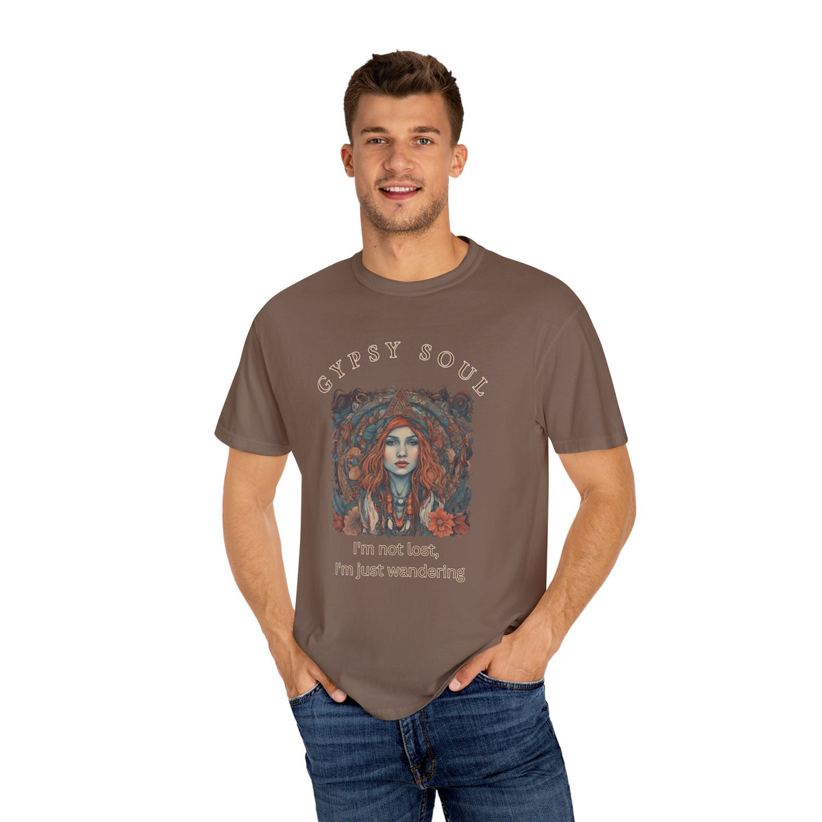 Gypsy Soul, I'm not lost Tee,  I'm just wandering Unisex Garment-Dyed T-shirt