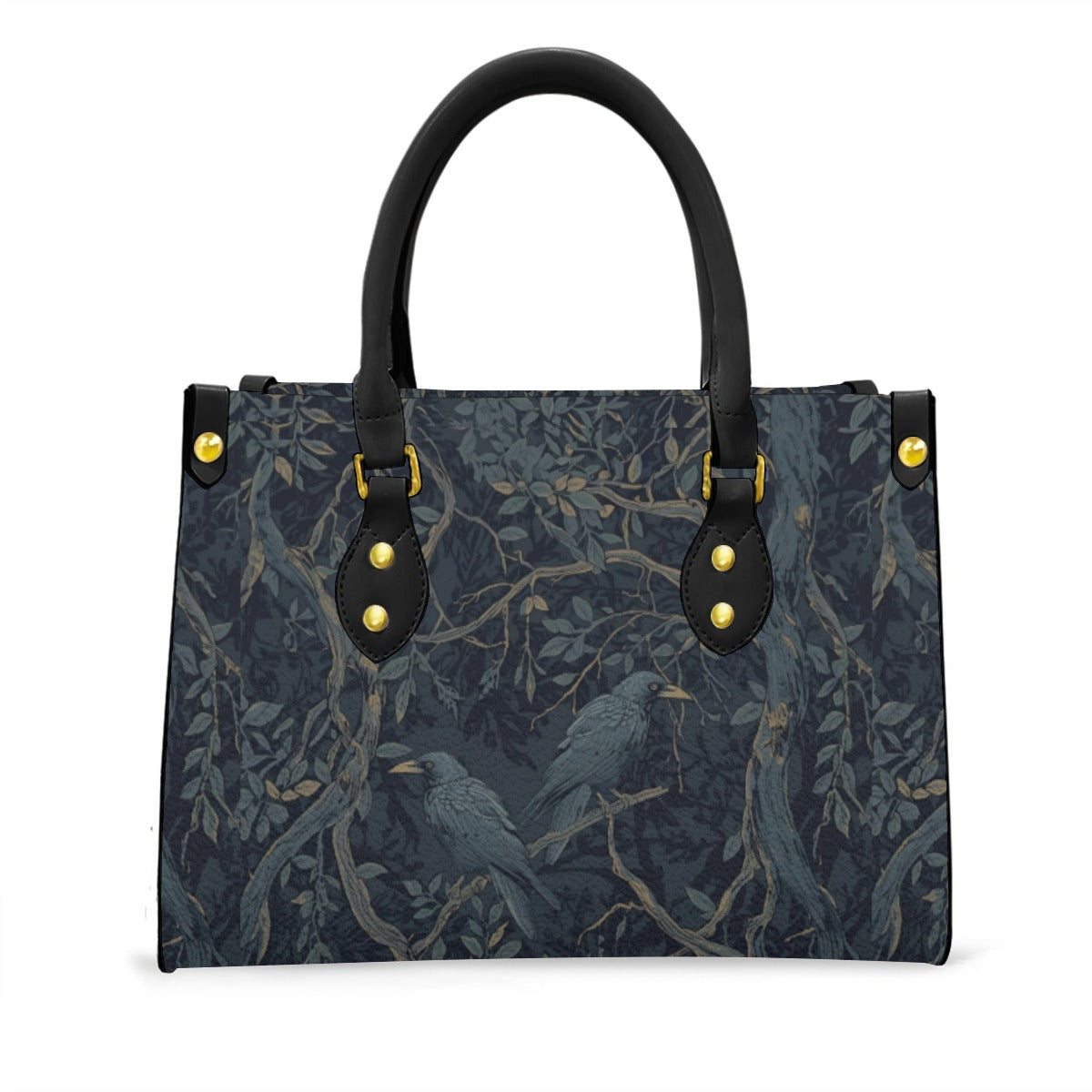 William Morris Inspired Crow Tote Bag - Dark Academia Purse