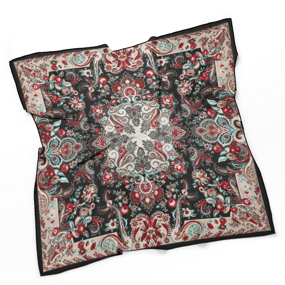 Paisley in Black Women's Scarf, a fabulous explosion of multicolored fun pattern!