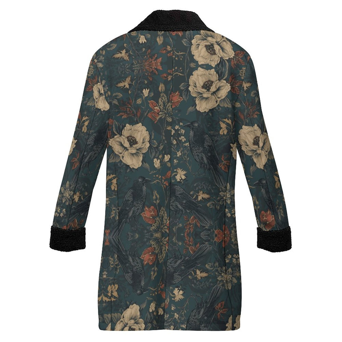 Dark Academia British Trench Coat - Edgar Allan Poe Inspired, Goth Menswear