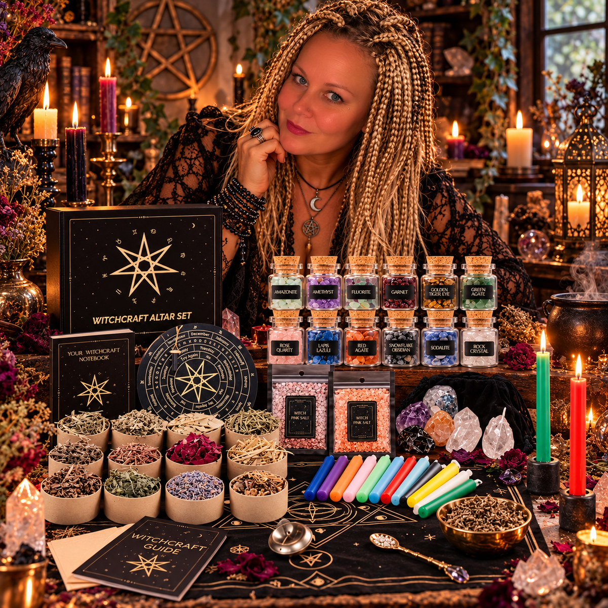 65-Piece Deluxe Witchcraft Kit