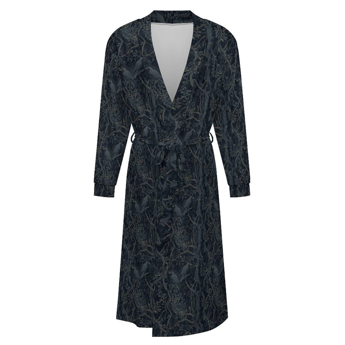 William Morris Inspired Crow Men's Adult Robe - Dark Academia Clothing