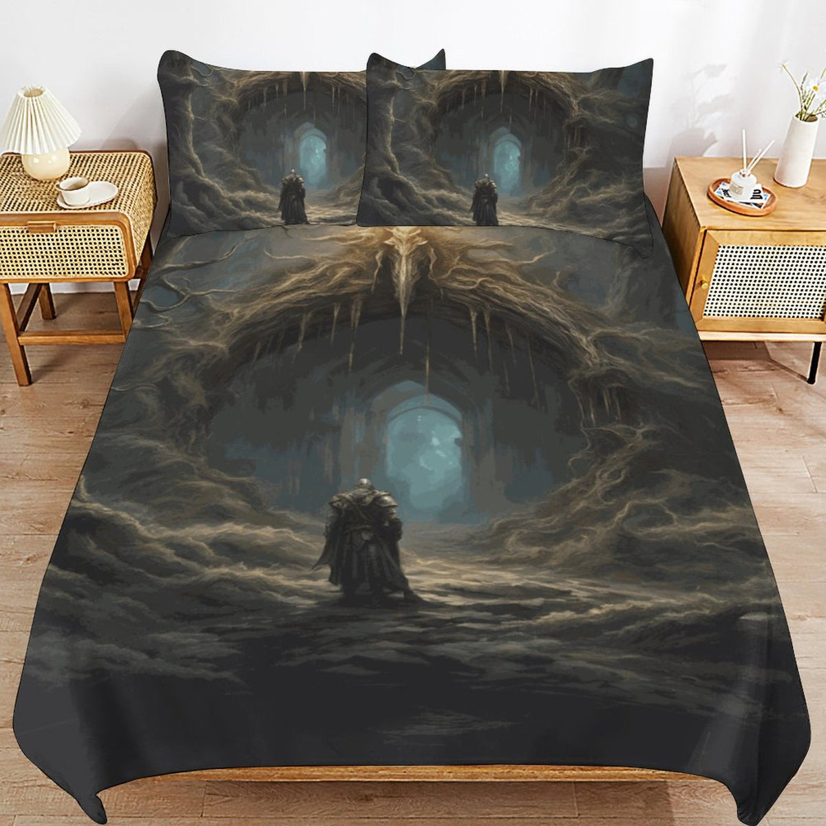 Elden Ring Warrior 3-Piece Bedding Set- Full, gaming gift, Gamer merch