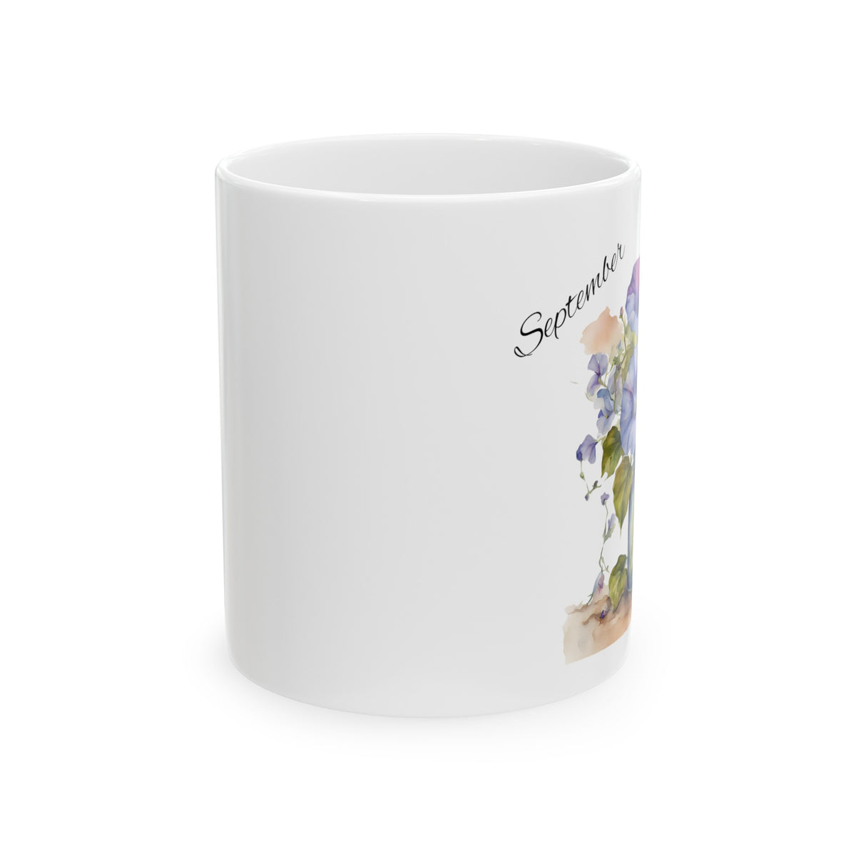 September Ceramic Mug, 11oz, September Birth flower Ceramic Mug - The Witchy Gypsy