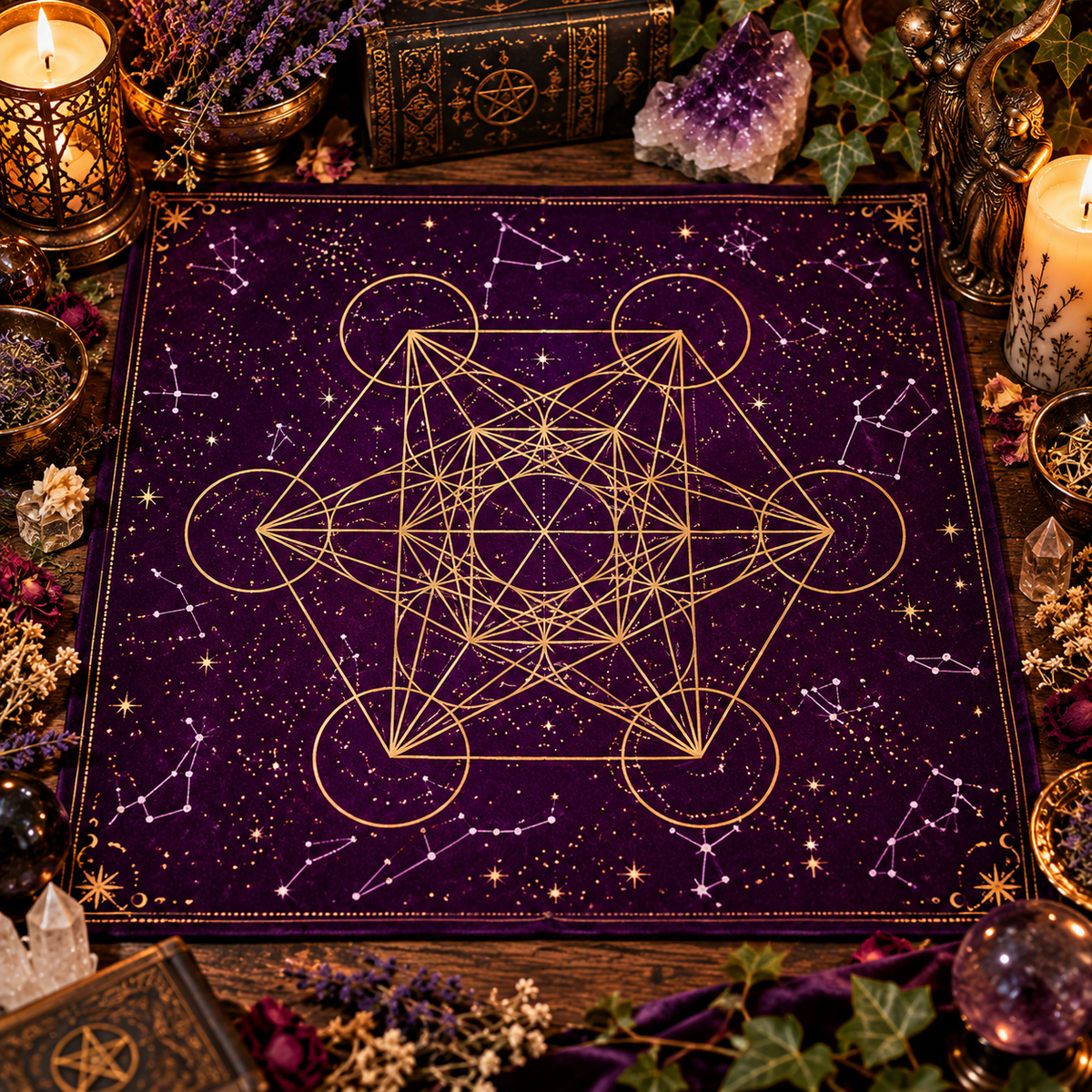 🌙 Witchy Altar & Tarot Cloth