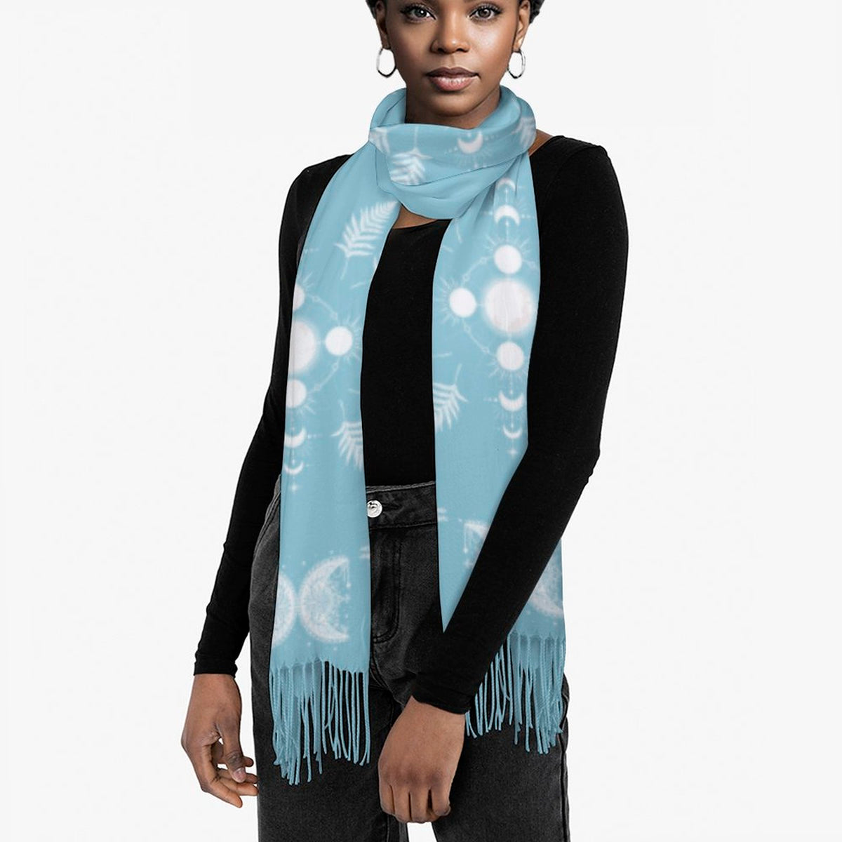Celestial Crows in Spun Sugar - Raven Gothic Shawl - New Fall 25 Colors