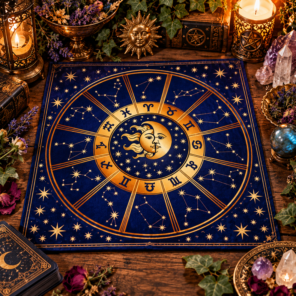🌙 Witchy Altar & Tarot Cloth