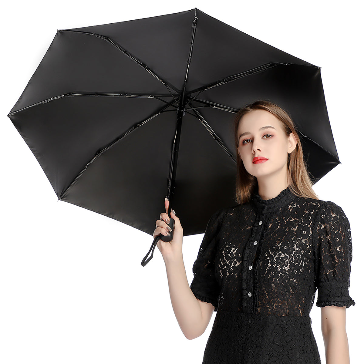White Witch Auto Umbrella, witch essentials, stay spooky, girly halloween, witchcore decor