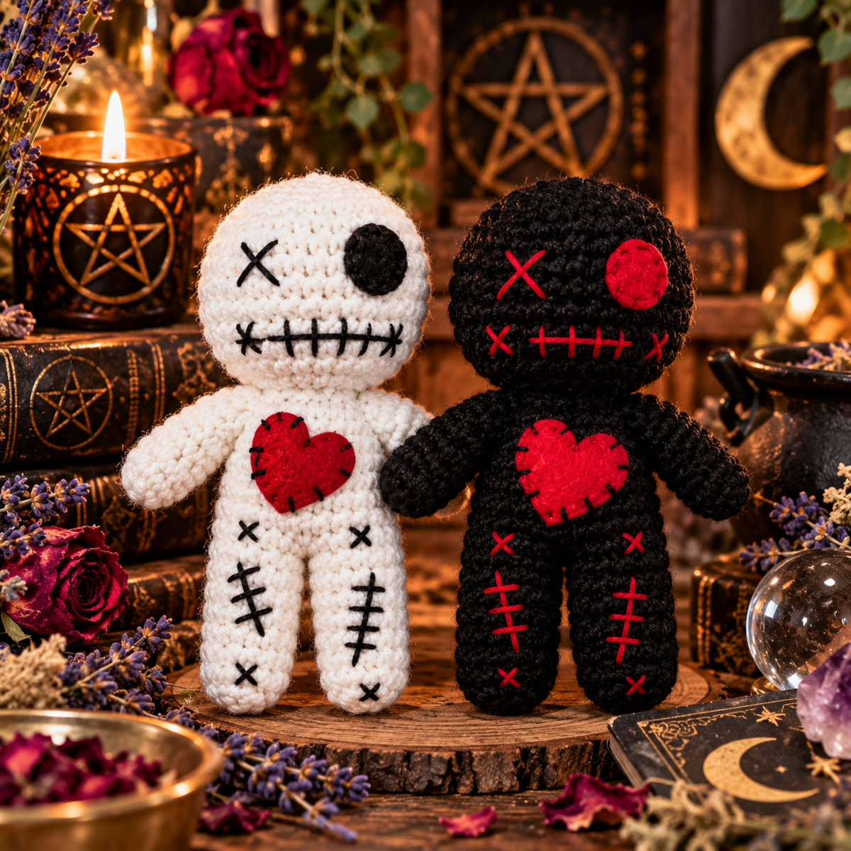 Handmade Poppet Witchcraft Crochet Doll