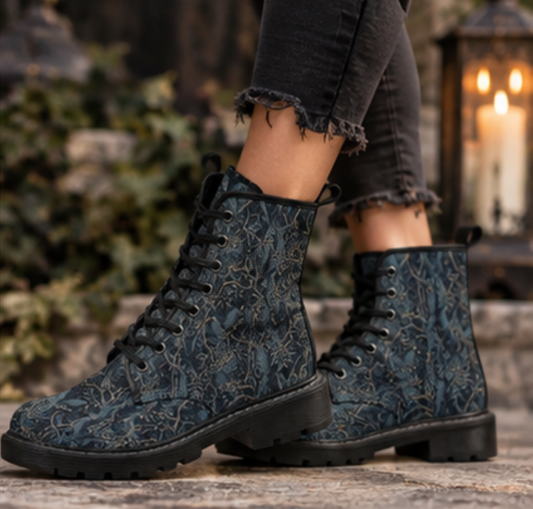 William Morris Inspired Crow Design Footwear