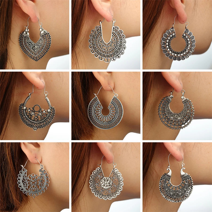 Bohemian Style Intricate drop earings, Boho Jewelry - The Witchy Gyspy