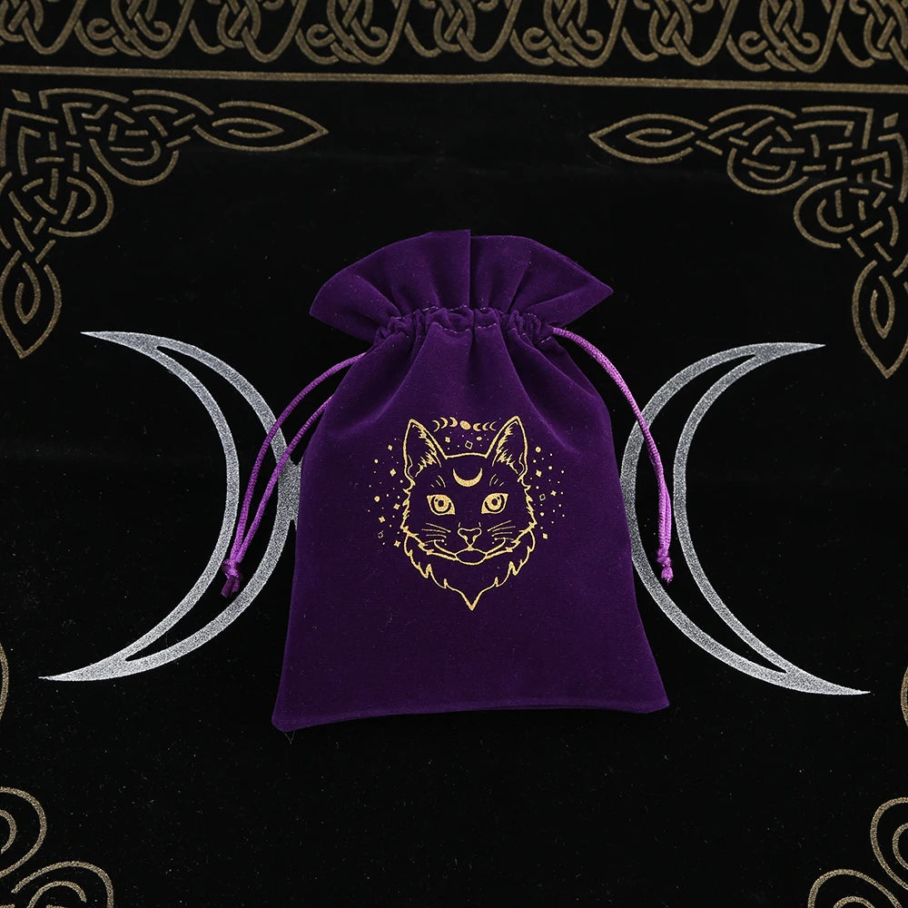 🔮 5-Piece Velvet Tarot & Witchcraft Storage Bag Set