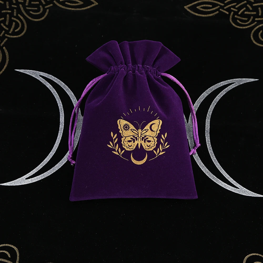 🔮 5-Piece Velvet Tarot & Witchcraft Storage Bag Set