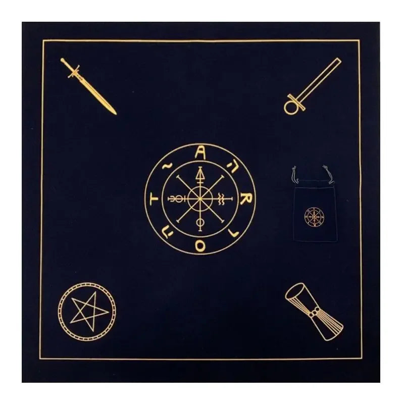 Altar Tarot Cloth Bag Party Tablecloth  Eight-array  Divination Witchcraft Tapestry Retro