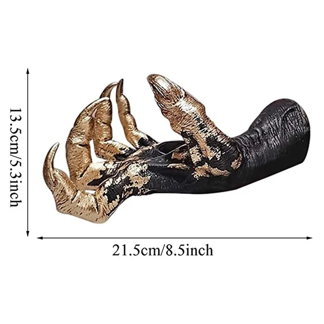Witch's Hand Witch Decor Wall Hanging Statues Creative Wall Decor Resin Aesthetic Art Sculpture Retro Wall Witch Hand Decoration