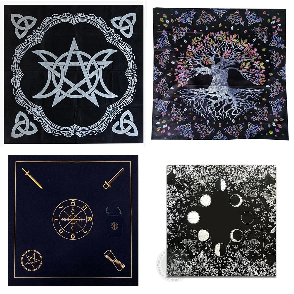 Altar Tarot Cloth Bag Party Tablecloth  Eight-array  Divination Witchcraft Tapestry Retro