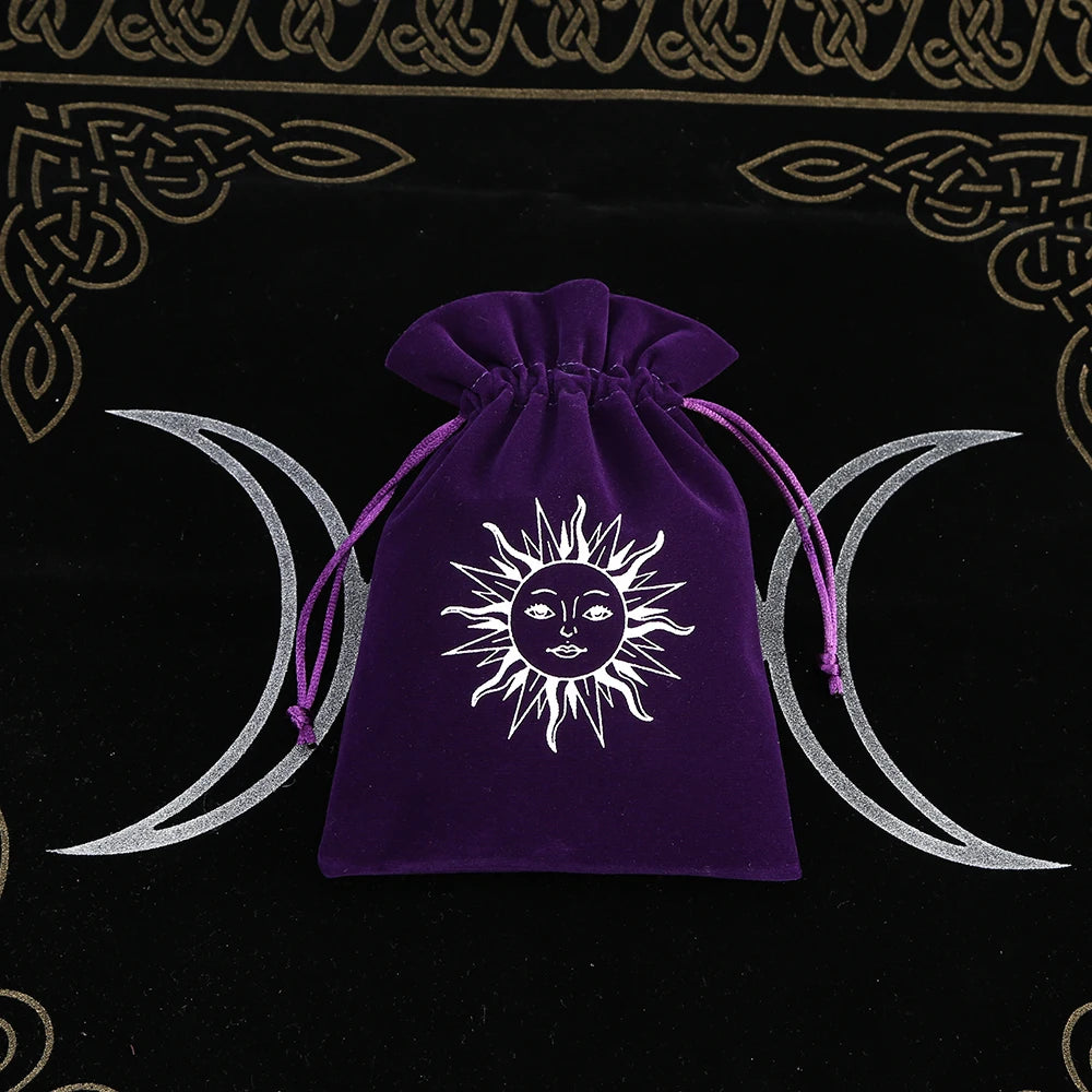 🔮 5-Piece Velvet Tarot & Witchcraft Storage Bag Set