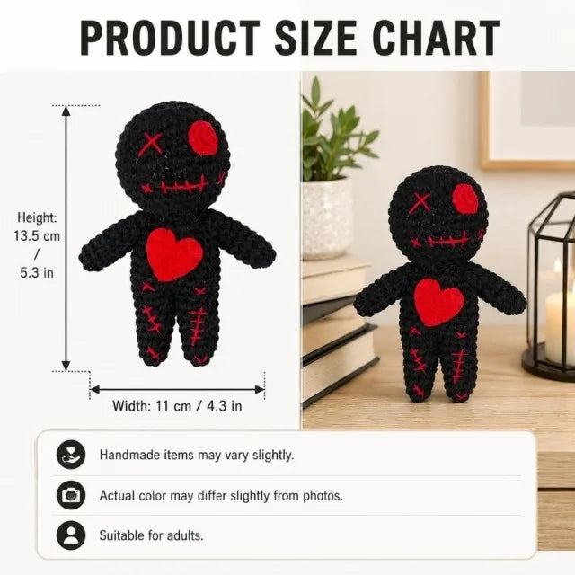 Handmade Poppet Witchcraft Crochet Doll