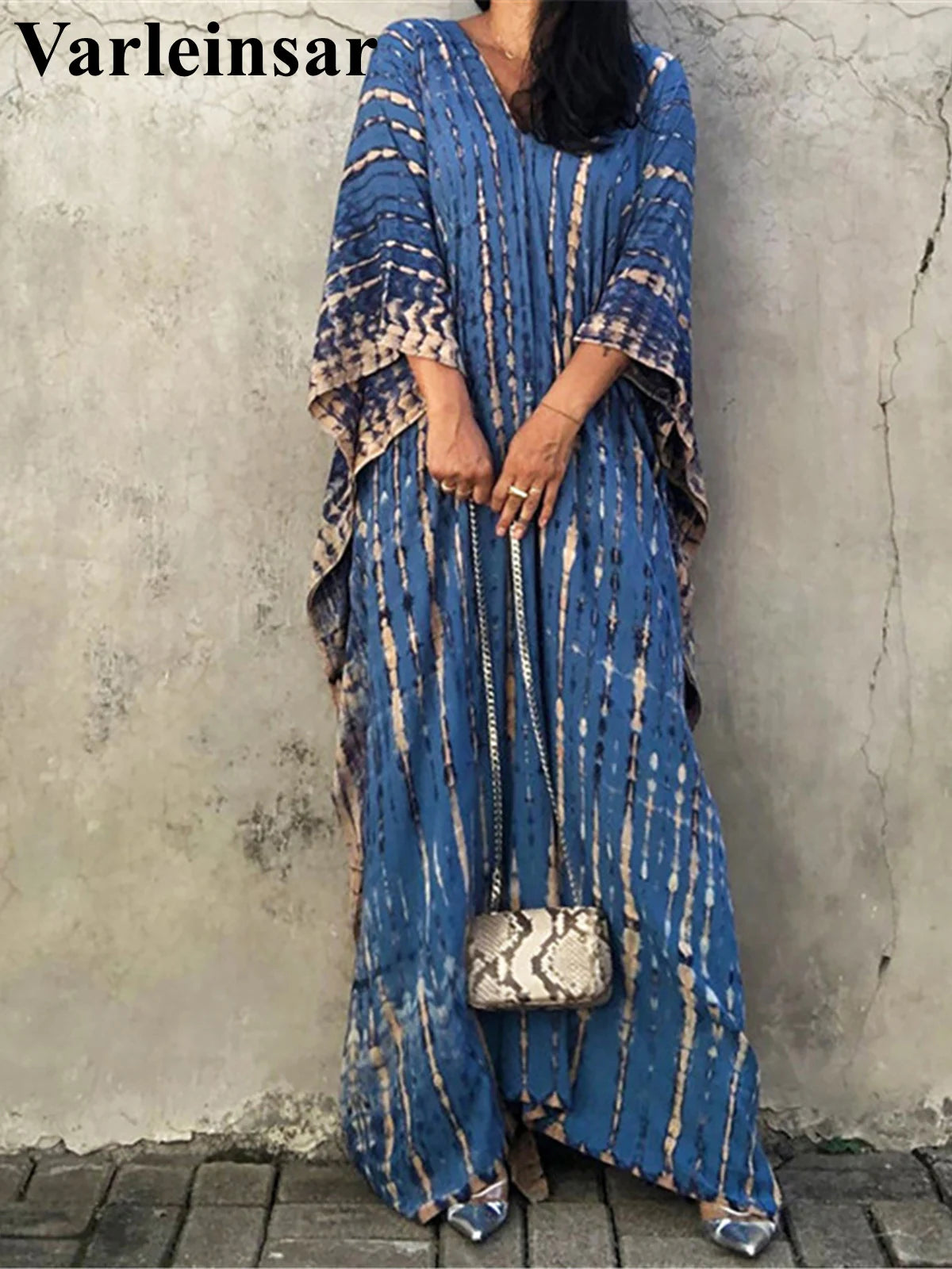 Bohemian Tie Dye Tunic Beach Cover Up