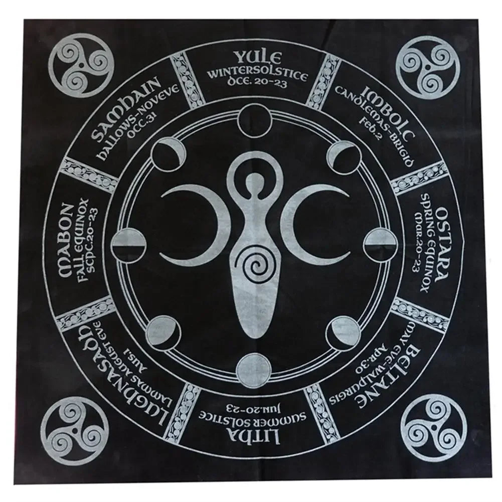 Altar Tarot Cloth Bag Party Tablecloth  Eight-array  Divination Witchcraft Tapestry Retro