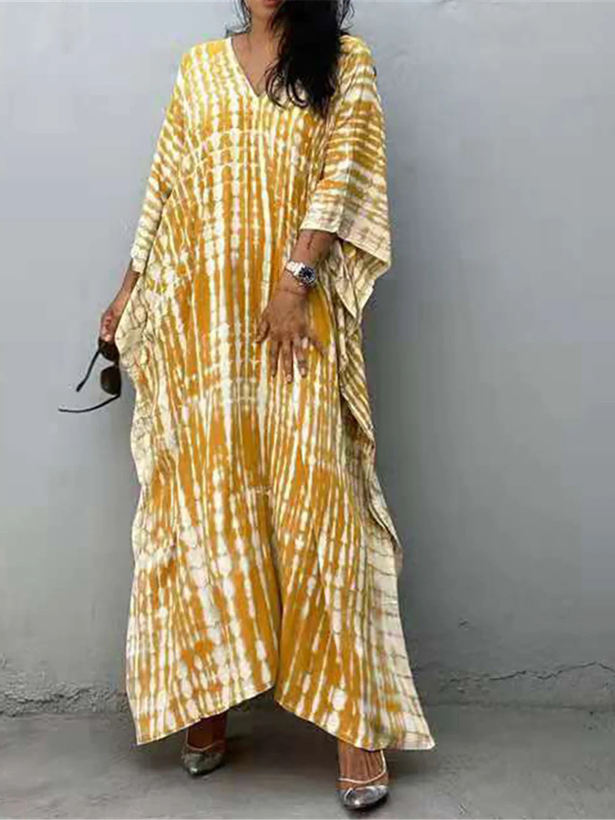 Bohemian Tie Dye Tunic Beach Cover Up