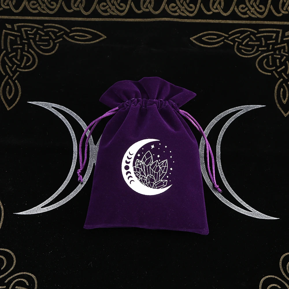 🔮 5-Piece Velvet Tarot & Witchcraft Storage Bag Set