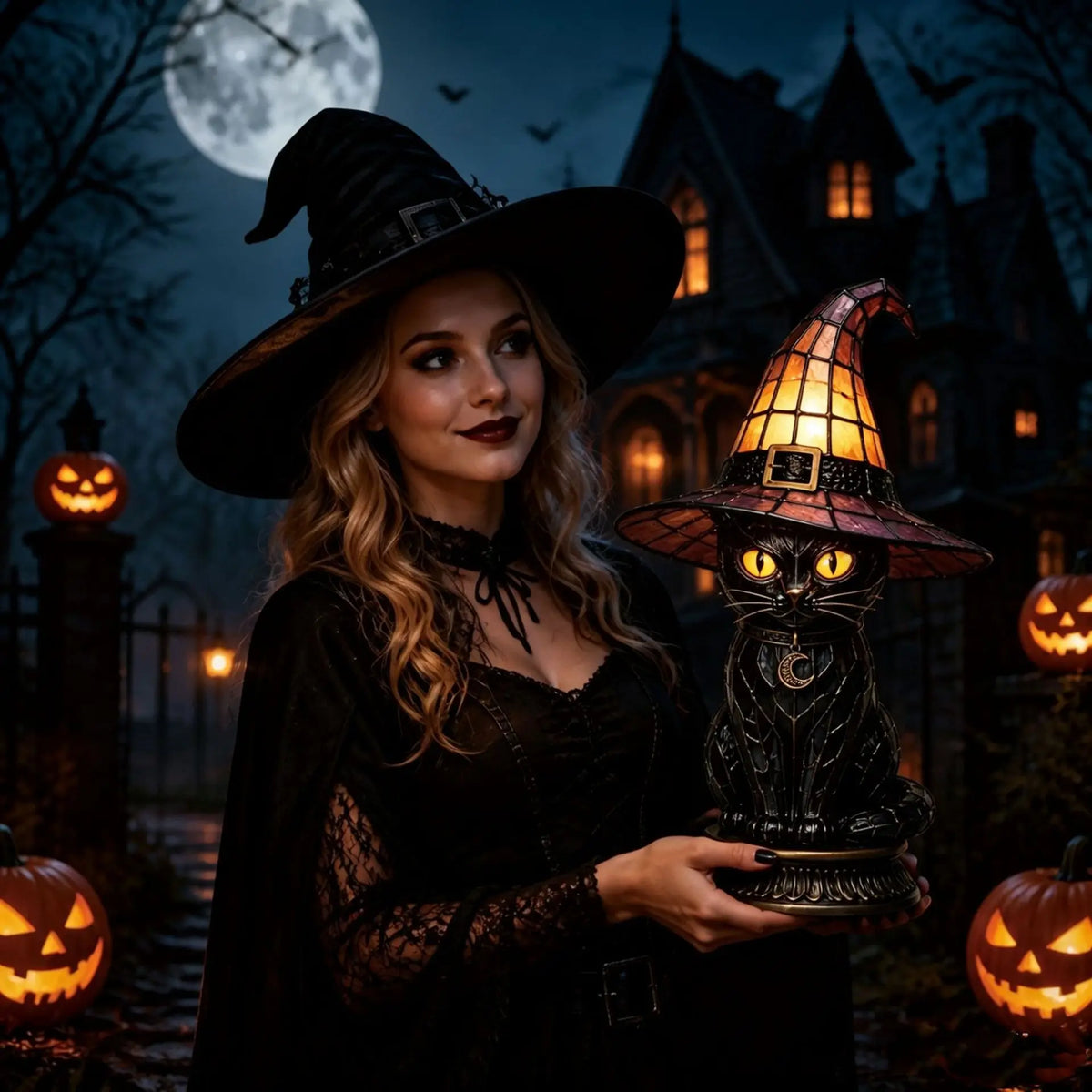 🧙♀️ Witch Hat Light-Up Night Lamp