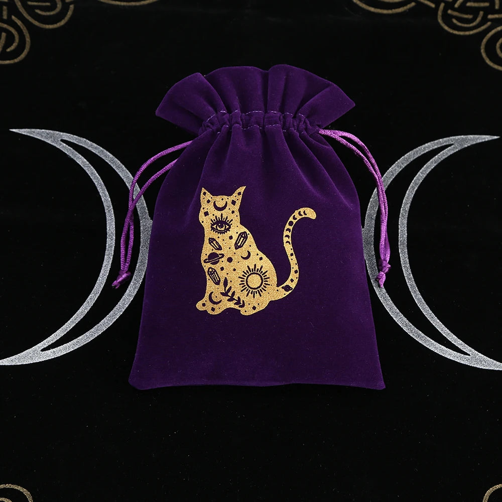 🔮 5-Piece Velvet Tarot & Witchcraft Storage Bag Set