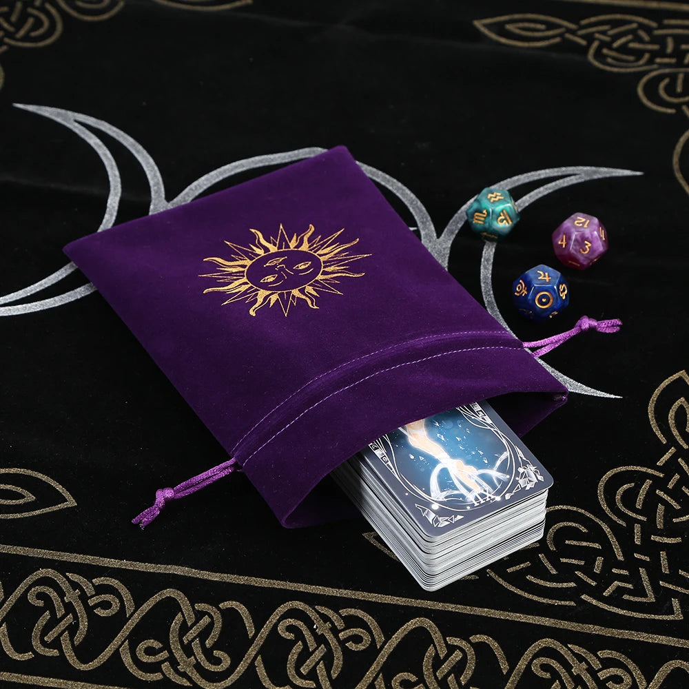 🔮 5-Piece Velvet Tarot & Witchcraft Storage Bag Set