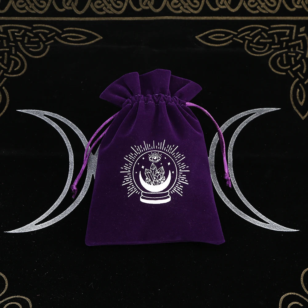 🔮 5-Piece Velvet Tarot & Witchcraft Storage Bag Set