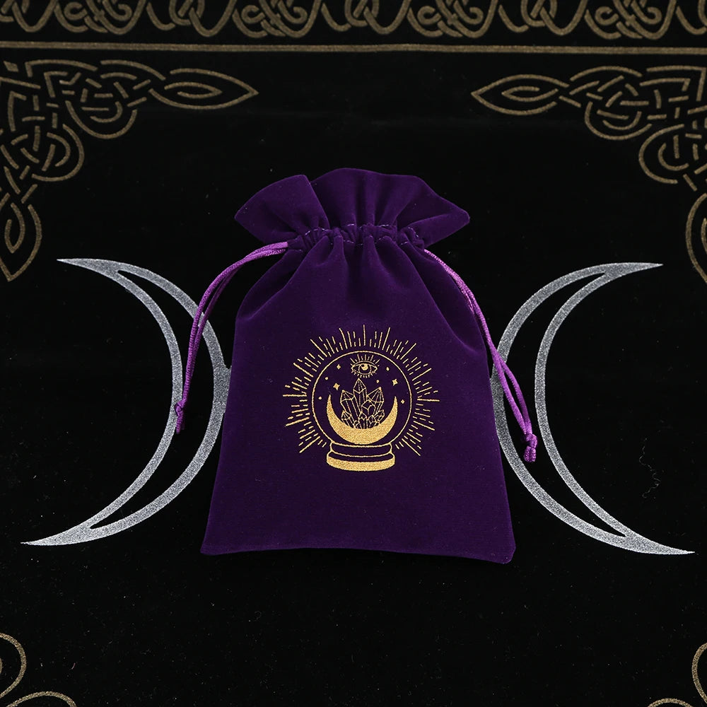 🔮 5-Piece Velvet Tarot & Witchcraft Storage Bag Set