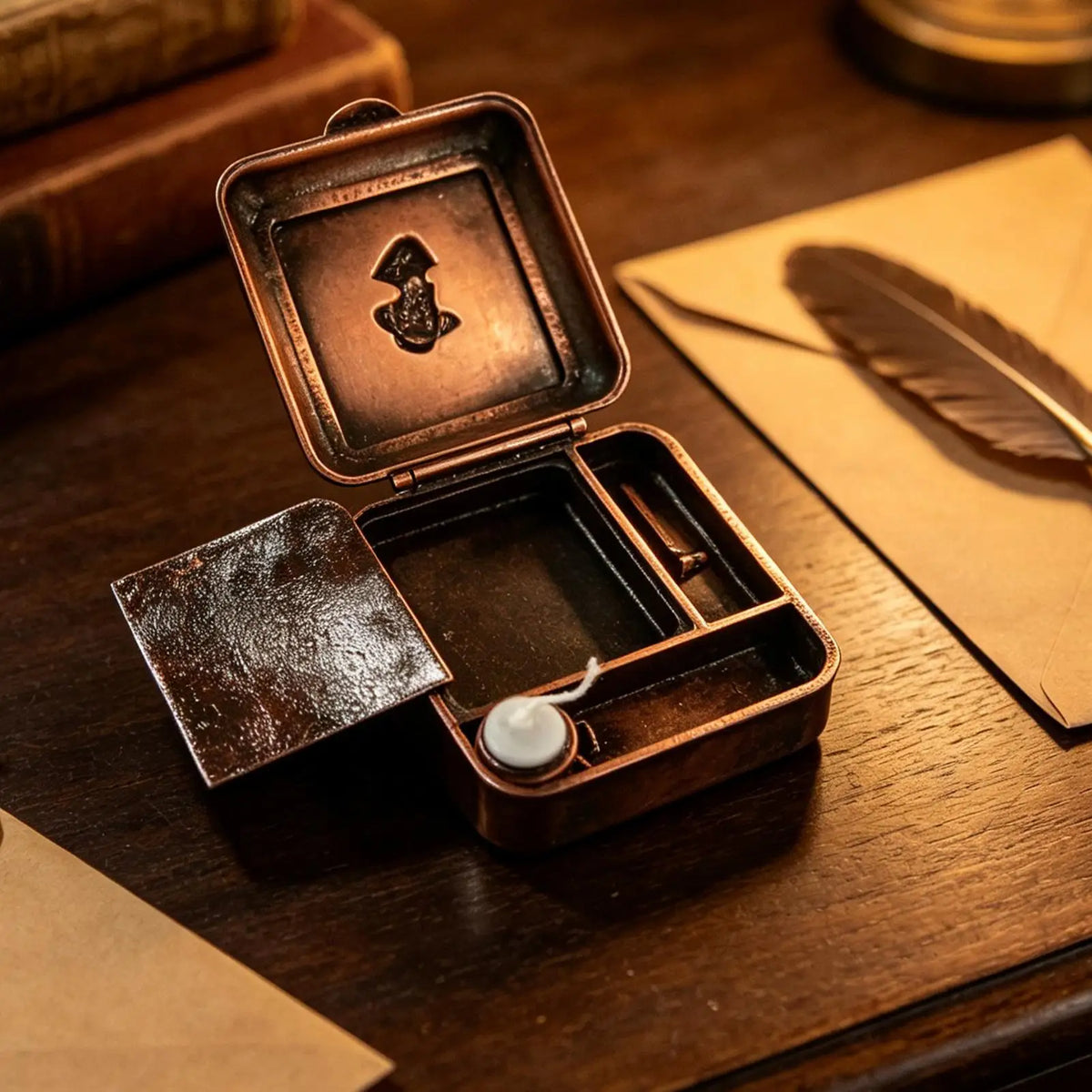 🕯️ Vintage Mechanical Pocket Candle Box