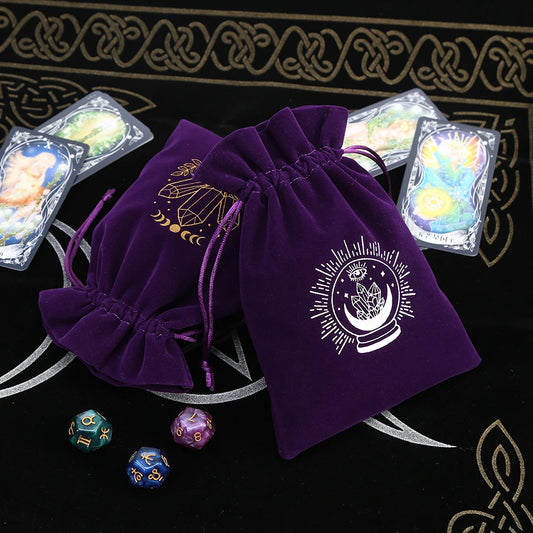 🔮 5-Piece Velvet Tarot & Witchcraft Storage Bag Set