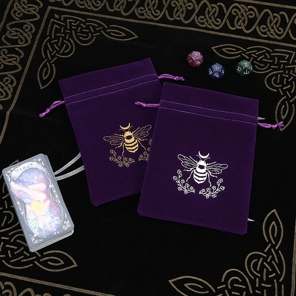 🔮 5-Piece Velvet Tarot & Witchcraft Storage Bag Set