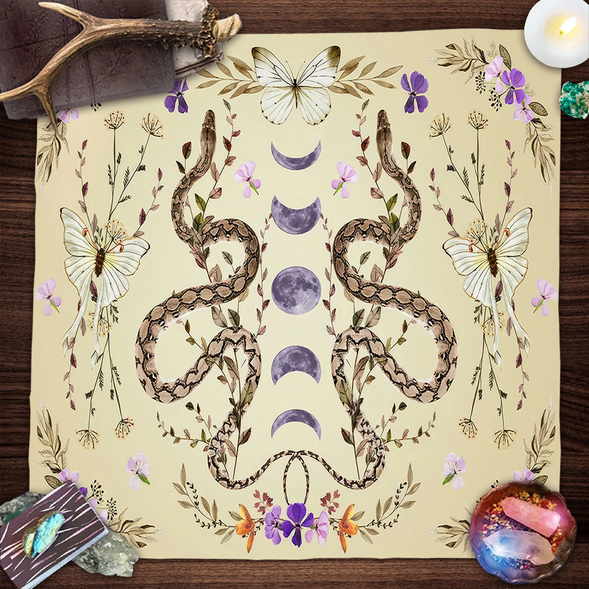 Divination Tarot Card Table Altar Cloth