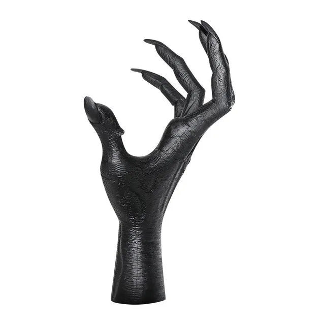 Witch's Hand Witch Decor Wall Hanging Statues Creative Wall Decor Resin Aesthetic Art Sculpture Retro Wall Witch Hand Decoration
