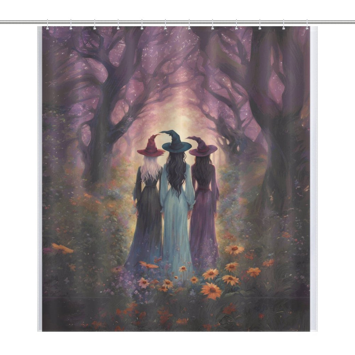 Sisterhood Witches Shower Curtain, Witch Gift Witches coven