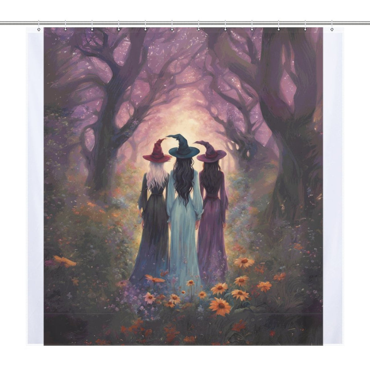 Sisterhood Witches Shower Curtain, Witch Gift Witches coven