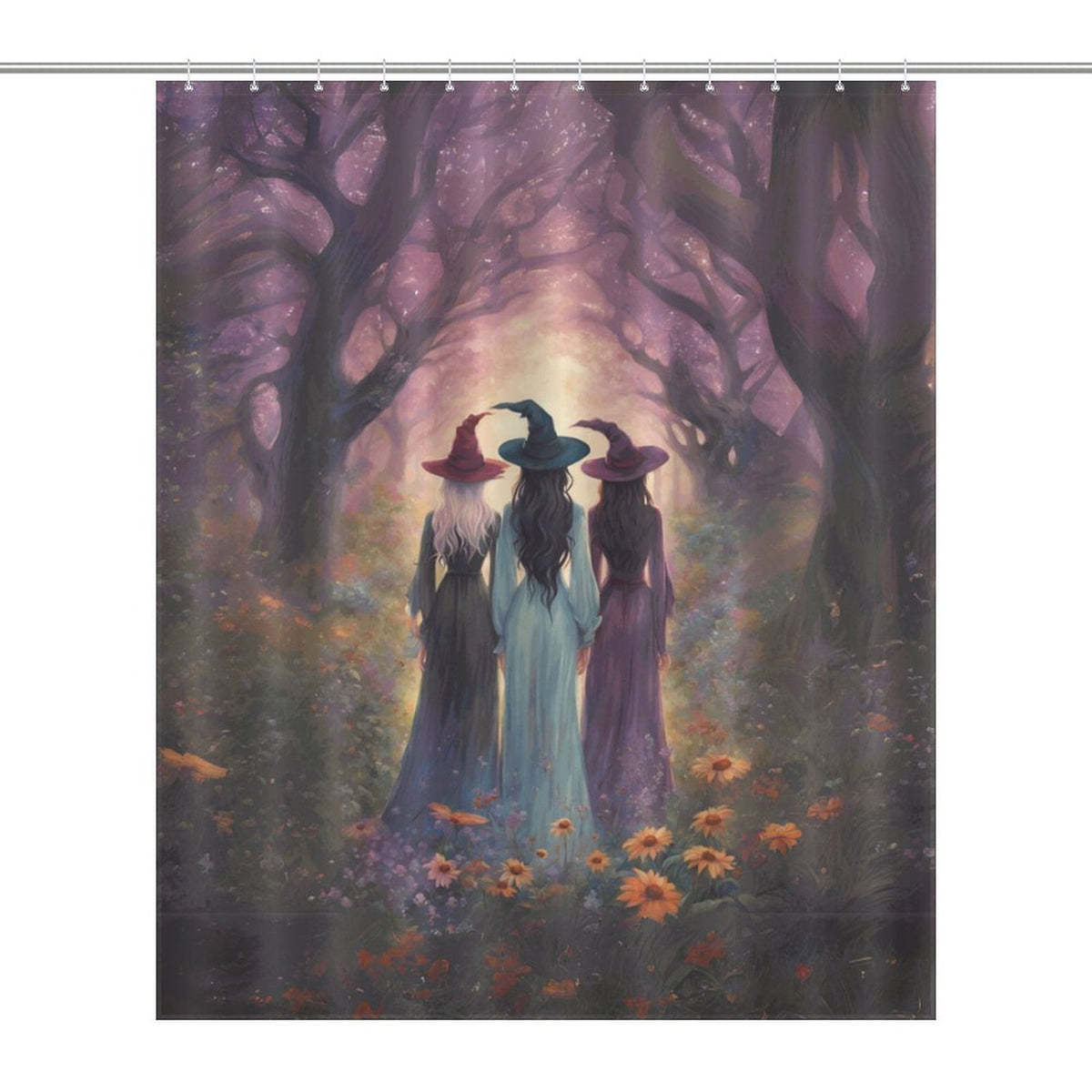 Sisterhood Witches Shower Curtain, Witch Gift Witches coven